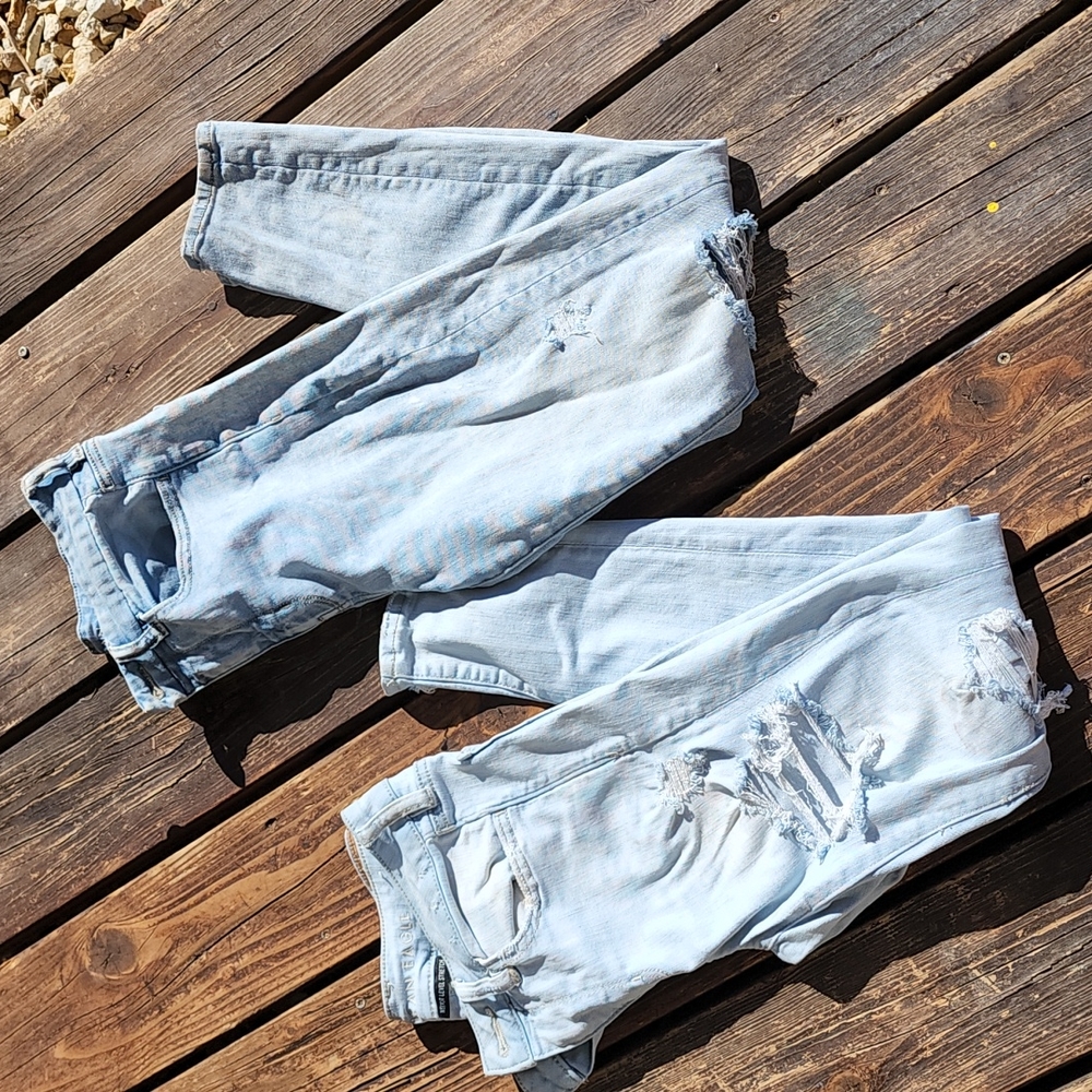 Pair- American eagle denim